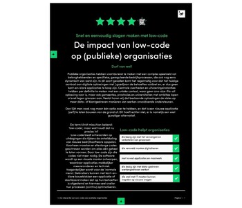 De impact van low-code op publieke organisaties