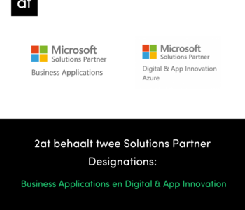 2at behaalt twee Solutions Partner Designations: Business Applications en Digital & App Innovation